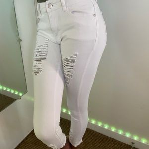 White Distressed Jeans